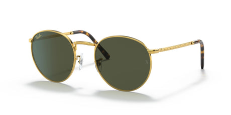 Ray-Ban New Round 0RB3637 919631 50 Gold/ Green 50 / Crystal / Metal / Metal