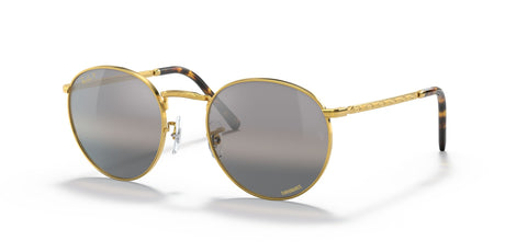 Ray-Ban New Round 0RB3637 9196G3 50 Gold/ Silver/Grey 50 / Crystal / Metal / Metal