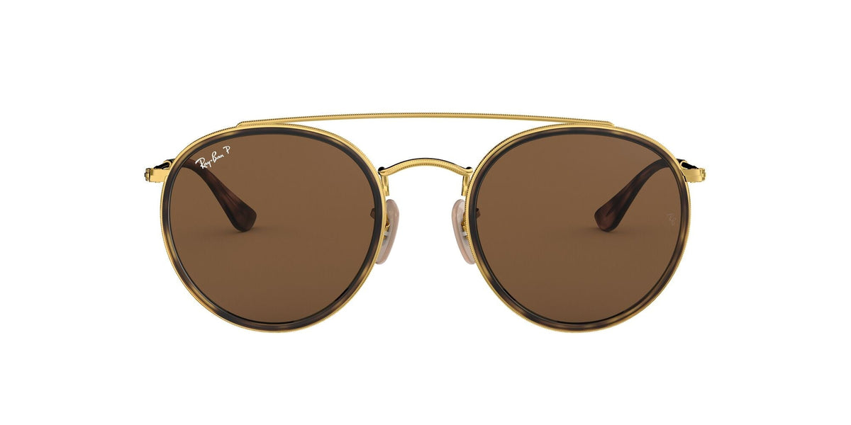 Ray-Ban0RB3647N 001/57 51 Gold/ Brown - Blue Star Eyewear