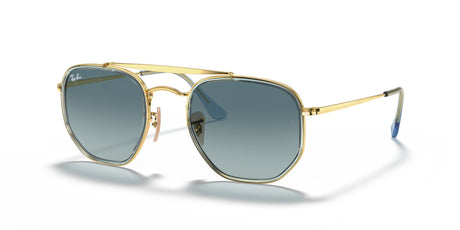 Ray-Ban The Marshal Ii 0RB3648M 91233M 52 Gold/ Blue Gradient 52 / Crystal / Steel / Metal