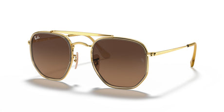 Ray-Ban The Marshal Ii 0RB3648M 912443 52 Gold/ Light Brown Gradient Black 52 / Crystal / Steel / Metal