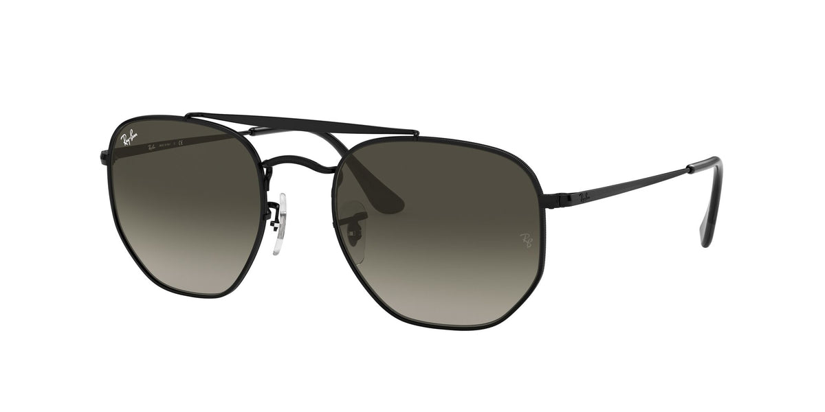 RB 3648 Ray-Ban The Marshal Black / Grey Gradient 51 51 / Crystal / Steel / Metal