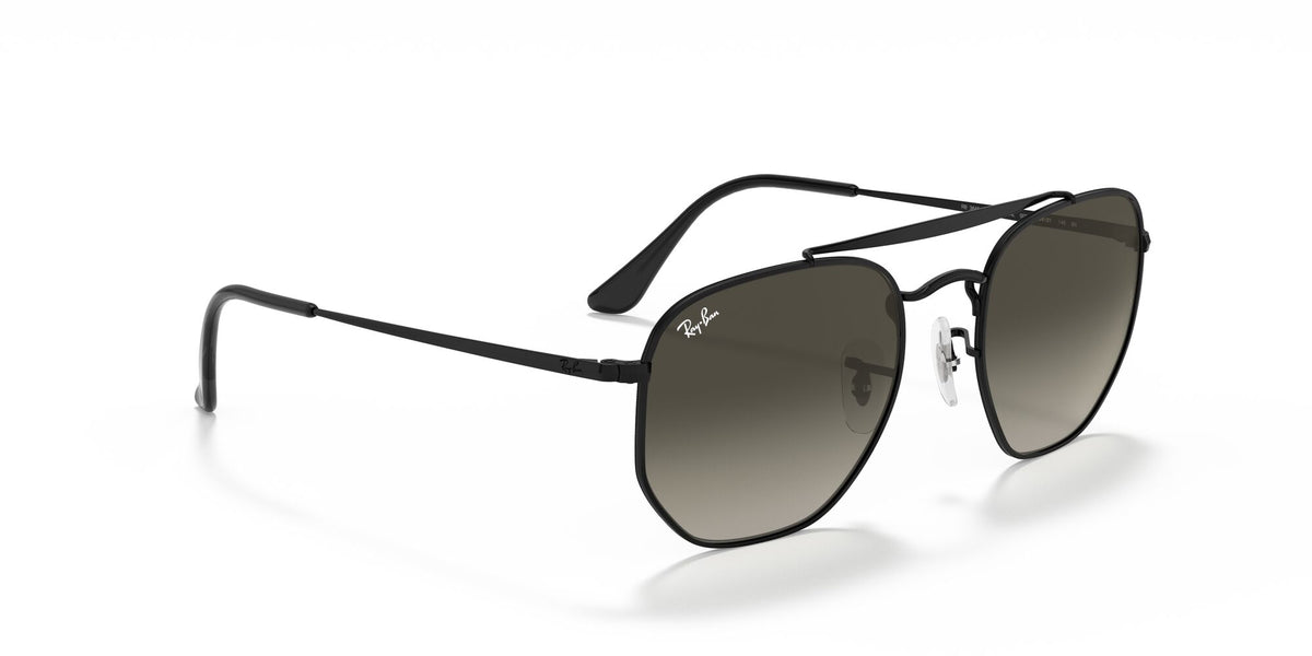 RB 3648 Ray-Ban The Marshal Black / Grey Gradient 51 51 / Crystal / Steel / Metal