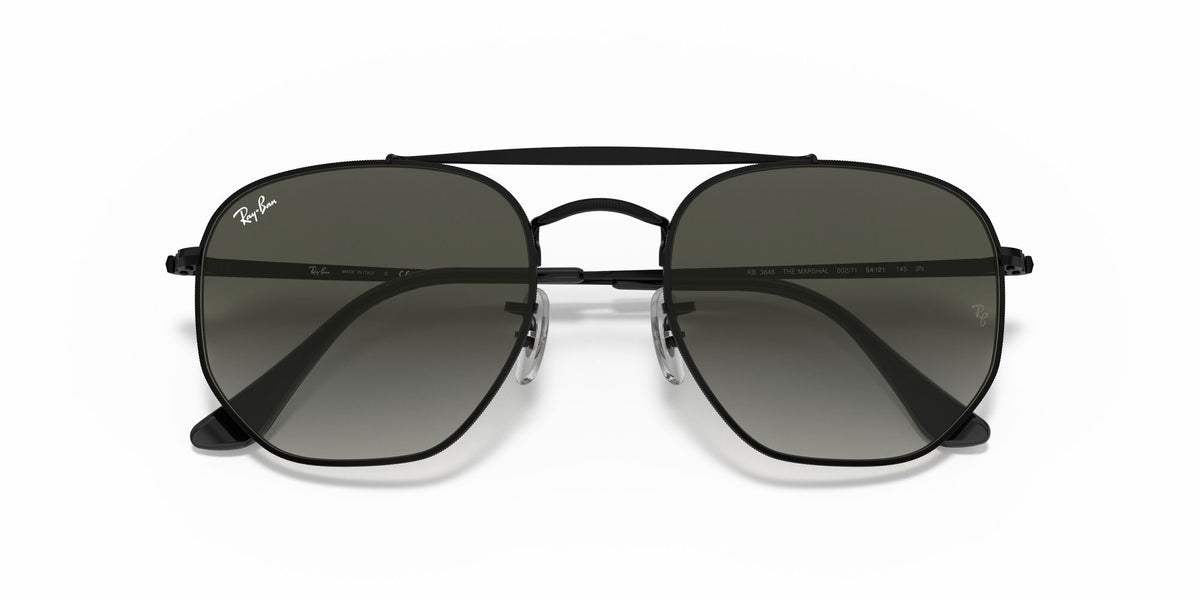 RB 3648 Ray-Ban The Marshal Black / Grey Gradient 51 51 / Crystal / Steel / Metal