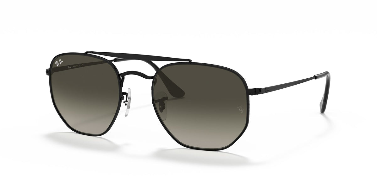 RB 3648 Ray-Ban The Marshal Black / Grey Gradient 51 51 / Crystal / Steel / Metal
