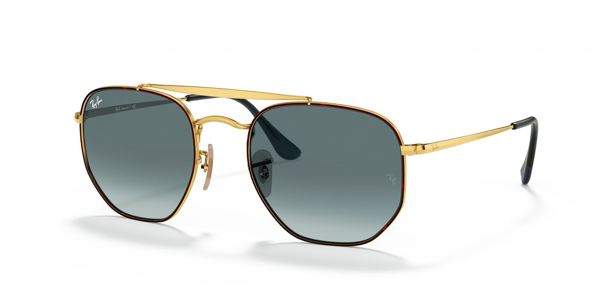 RB 3648 Ray-Ban The Marshal Havana / Blue Gradient 51 51 / Crystal / Steel / Metal