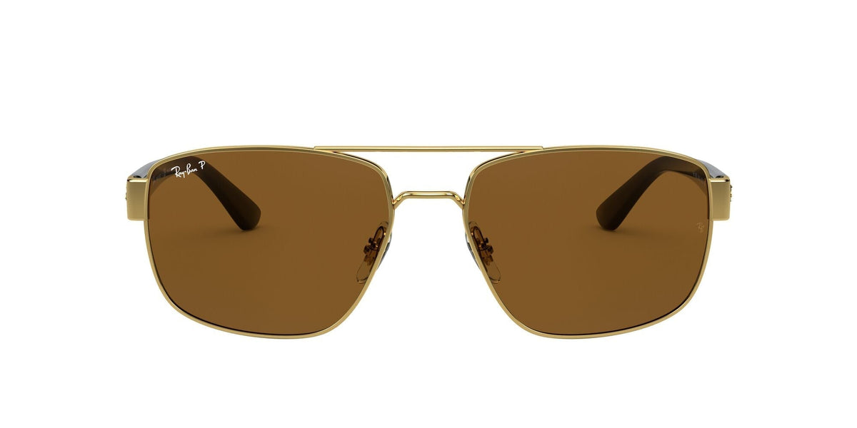 Ray-Ban0RB3663 001/57 60 Gold/ Brown - Blue Star Eyewear