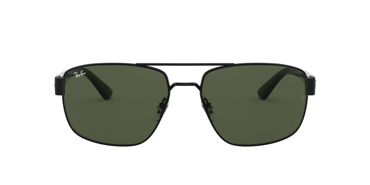 Ray-Ban0RB3663 002/31 60 Black/ Green - Blue Star Eyewear