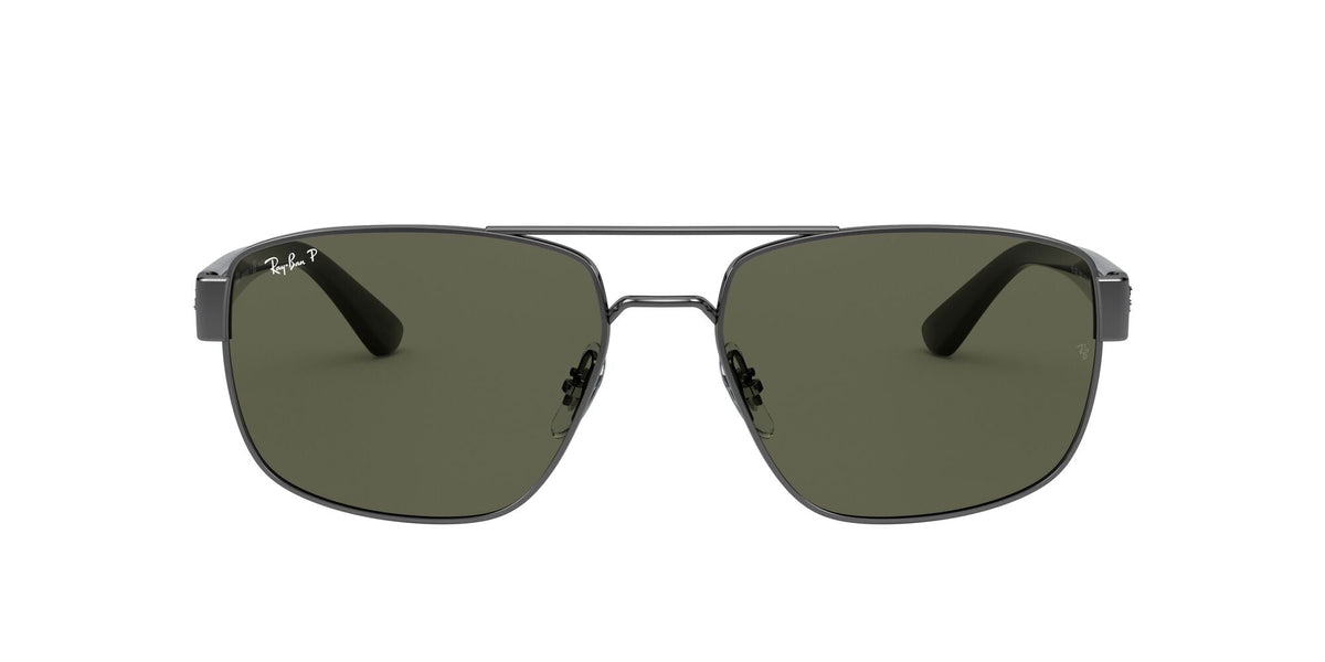 Ray-Ban0RB3663 004/58 60 Gunmetal/ Green - Blue Star Eyewear