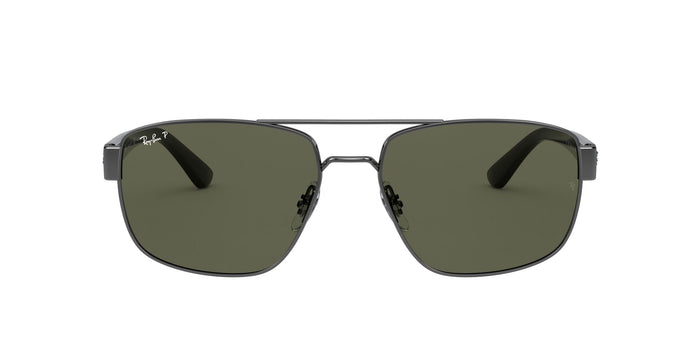 Ray-Ban0RB3663 004/58 60 Gunmetal/ Green - Blue Star Eyewear