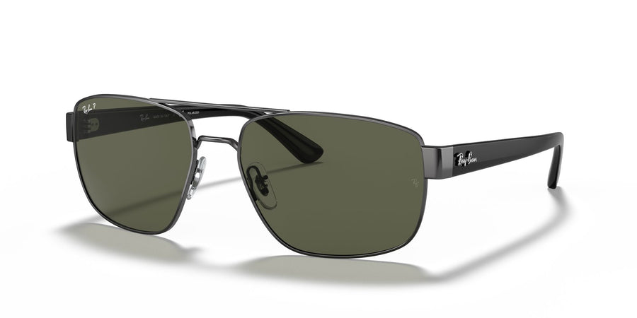 Ray-Ban0RB3663 004/58 60 Gunmetal/ Green