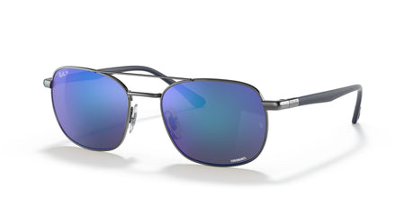 Ray-Ban Chromance 0RB3670CH 004/4L 54 Gunmetal/ Grey/Blue 54 / Crystal / Steel / Metal