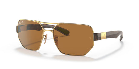 Ray-Ban  0RB3672 001/83 60 Gold/ Dark Brown 60 / Polycarbonate / Steel / Nylon