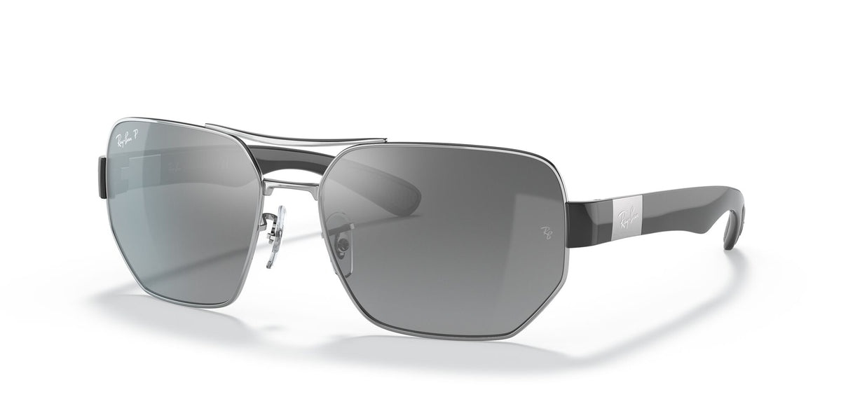 Ray-Ban0RB3672 003/82 60 Silver/ Grey Mirror Silver 60 / Polycarbonate / Steel / Nylon