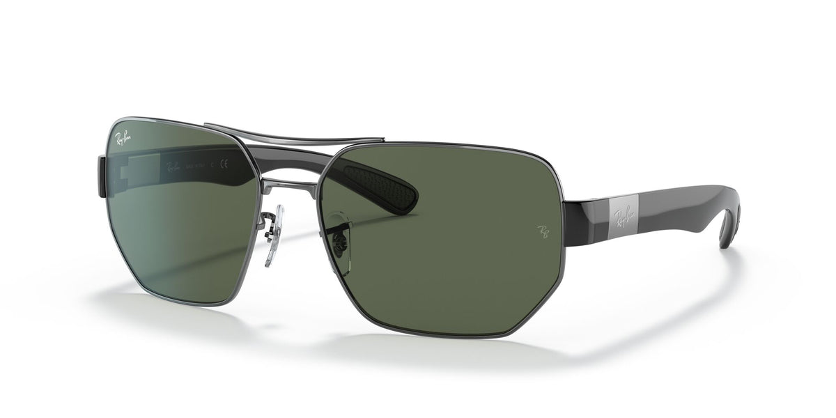 Ray-Ban0RB3672 004/71 60 Gunmetal/ Green Classic 60 / Polycarbonate / Steel / Nylon
