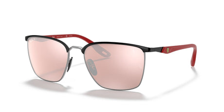 Ray-Ban Ferrari Collection 0RB3673M F060H2 56 Black On Silver/ Silver