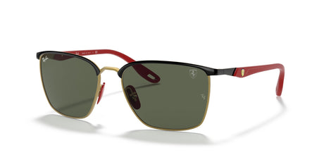 Ray-Ban Ferrari Collection 0RB3673M F06171 56 Black On Gold/ Green Classic
