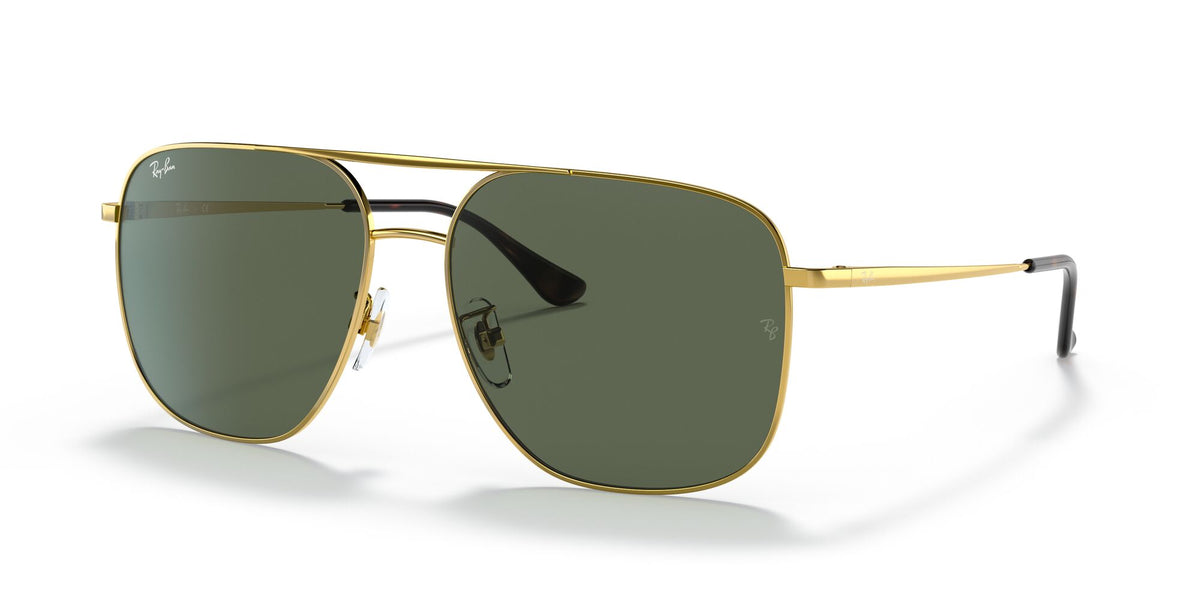 Ray-Ban0RB3679D 001/71 60 Gold/ Green Classic G-15