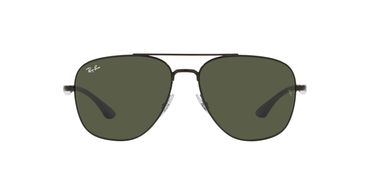 Ray-Ban0RB3683 002/31 56 Black/ Green Classic G-15 - Blue Star Eyewear