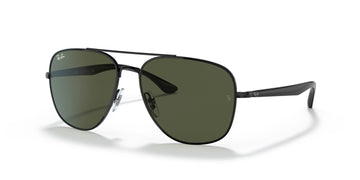 Ray-Ban  0RB3683 002/31 56 Black/ Green Classic G-15 56 / Crystal / Metal / Metal