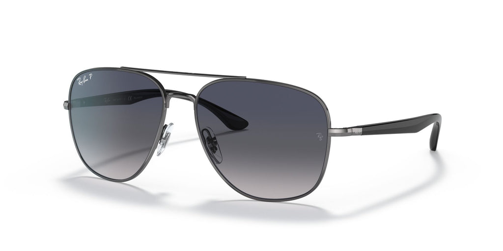 Ray-Ban  0RB3683 004/78 56 Gunmetal/ Blue/Grey 56 / Crystal / Metal / Metal