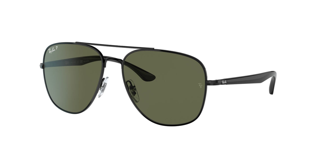 Ray-Ban0RB3683 002/58 59 Black/ Green 59 / Crystal / Metal / Metal