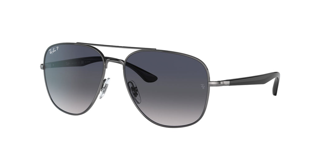 Ray-Ban  0RB3683 004/78 56 Gunmetal/ Blue/Grey 56 / Crystal / Metal / Metal