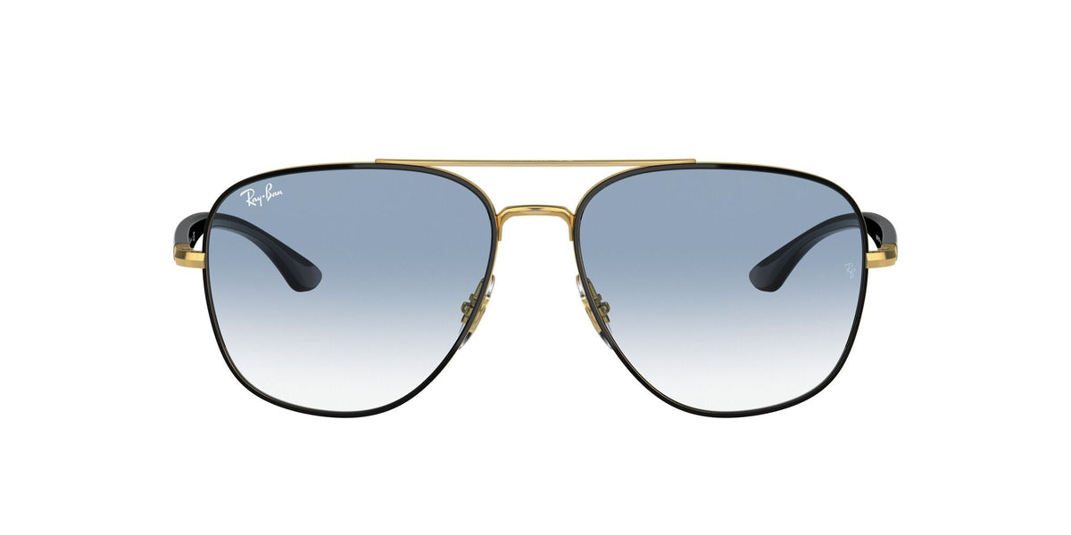 Ray-Ban0RB3683 90003F 56 Black On Gold/ Blue - Blue Star Eyewear