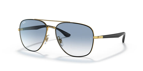 Ray-Ban  0RB3683 90003F 59 Black On Gold/ Blue 59 / Crystal / Metal / Metal
