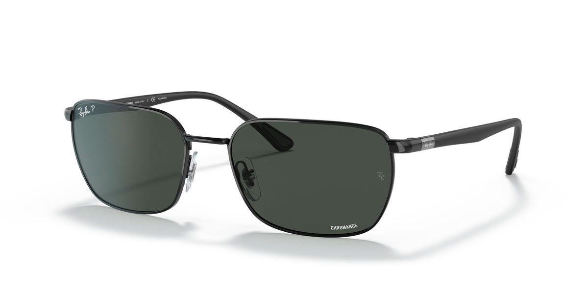 Ray-Ban Chromance 0RB3684CH 002/K8 58 Black/ Dark Grey 58 / Crystal / Steel / Metal