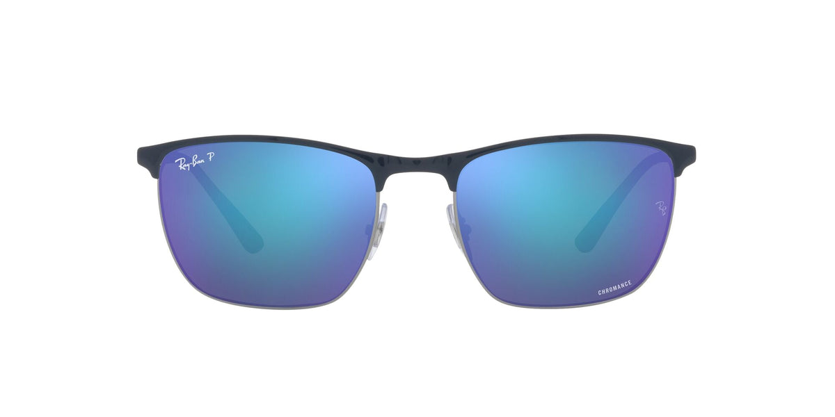 Ray-Ban0RB3686 92044L 57 Blue On Gunmetal/ Blue - Blue Star Eyewear