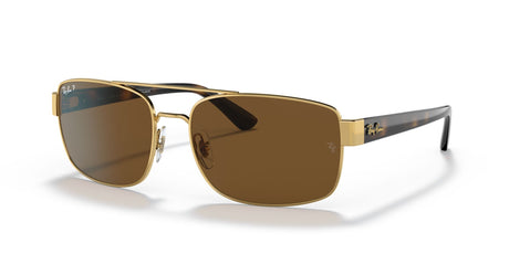 RB 3687 Ray-Ban  Gold / Brown Polarised 58 58 / Crystal / Metal / Nylon