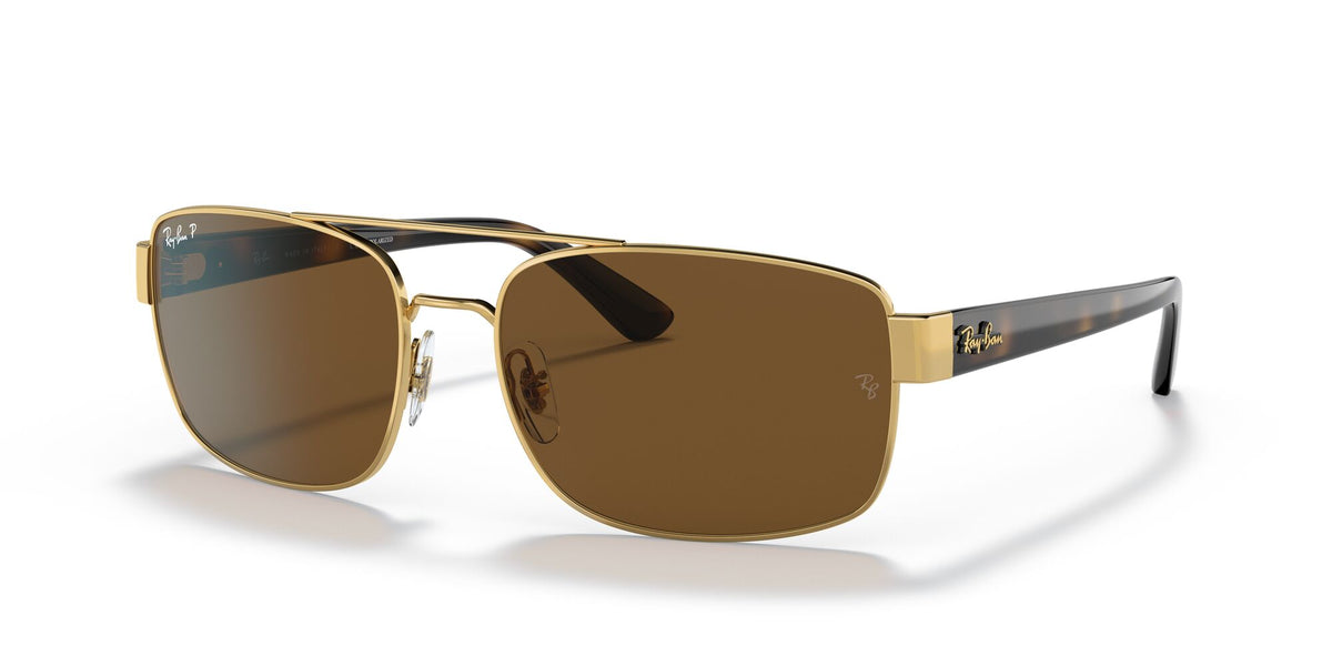 RB 3687 Ray-BanGold / Brown Polarised 61 61 / Crystal / Metal / Nylon