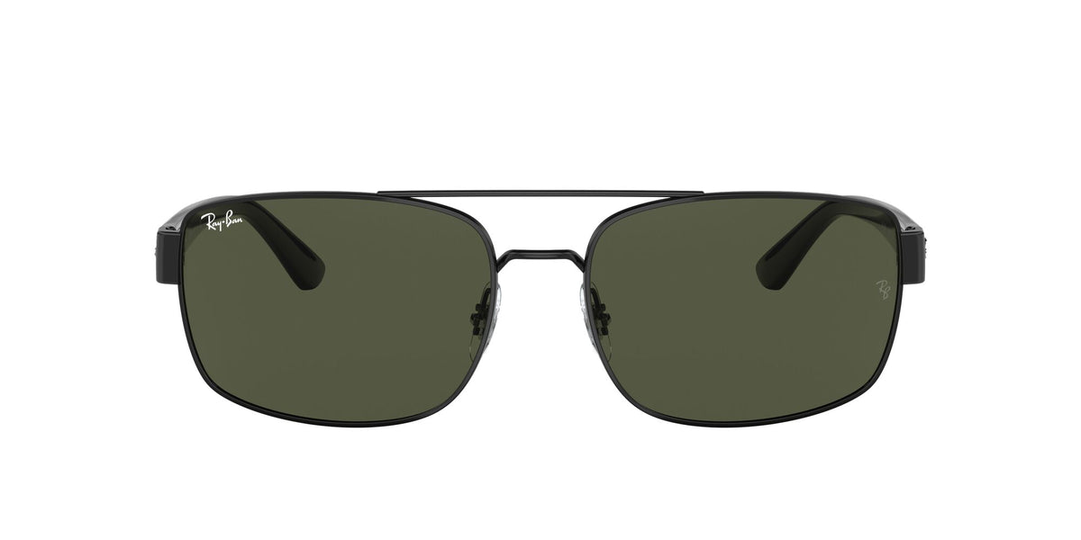 Ray-Ban0RB3687 002/31 58 Black/ Green