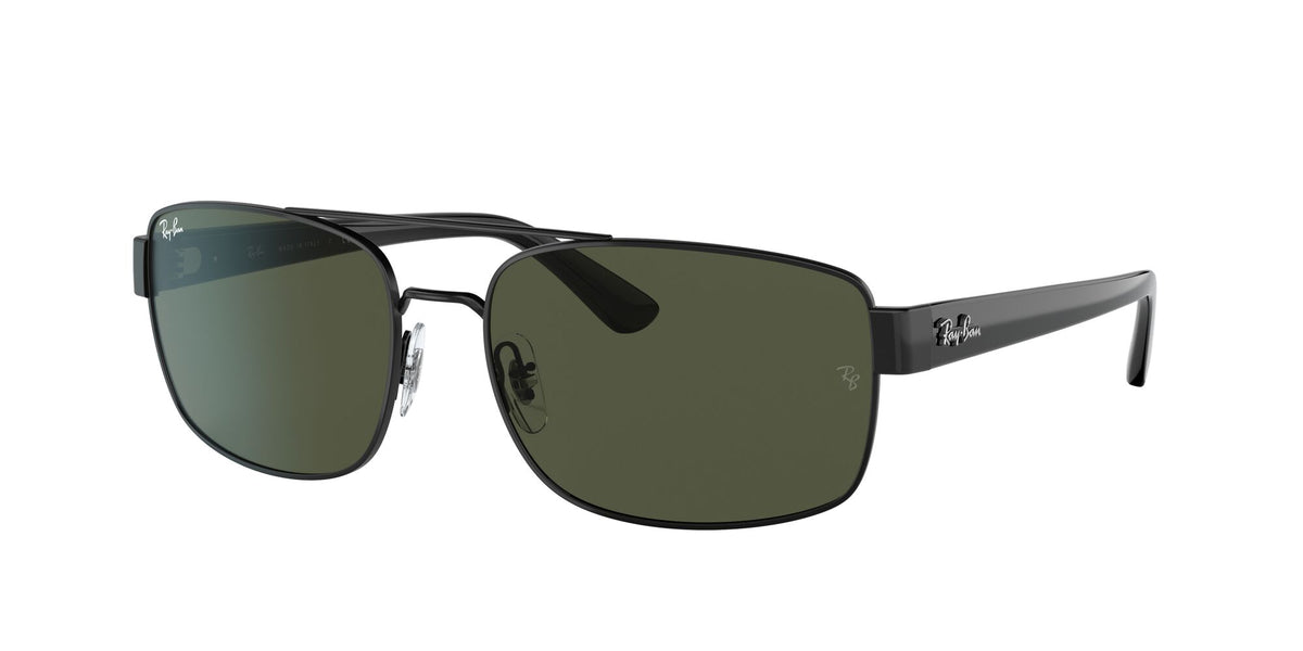 Ray-Ban0RB3687 002/31 58 Black/ Green
