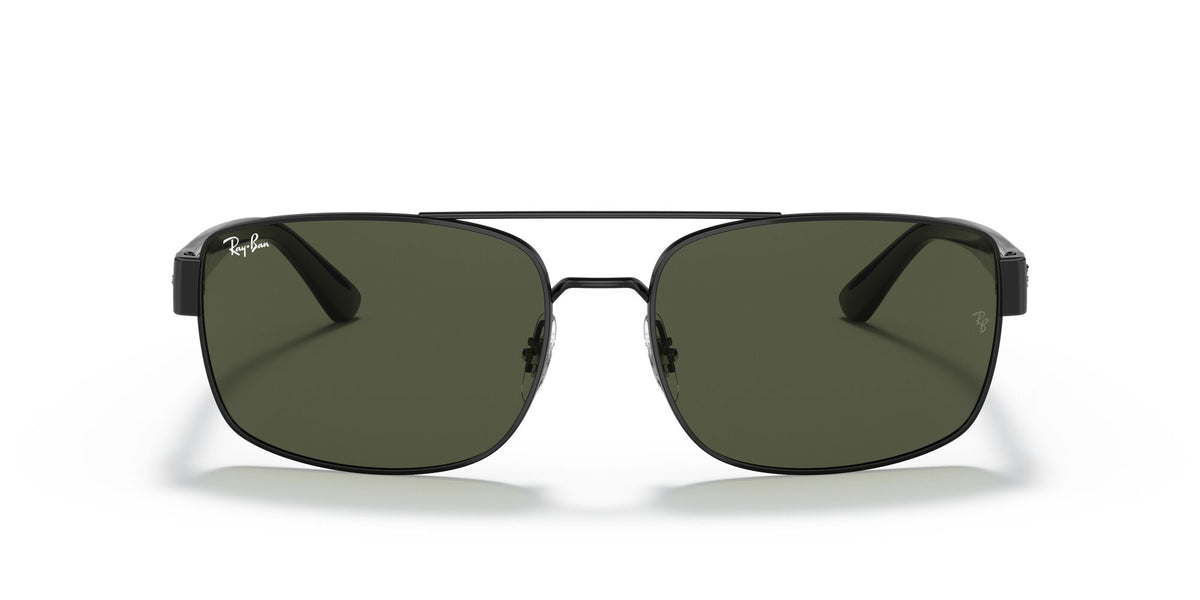 Ray-Ban0RB3687 002/31 58 Black/ Green