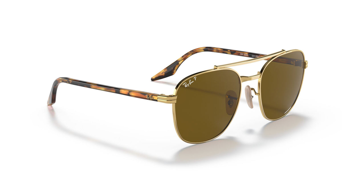 Ray-Ban0RB3688 001/AN 55 Gold/ Brown 55 / Crystal / Metal / Acetate