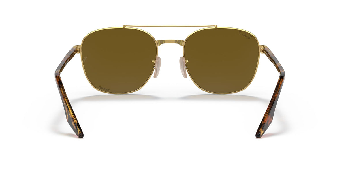 Ray-Ban0RB3688 001/AN 58 Gold/ Brown 58 / Crystal / Metal / Acetate