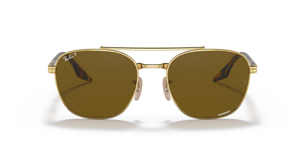Ray-Ban  0RB3688 001/AN 58 Gold/ Brown 58 / Crystal / Metal / Acetate