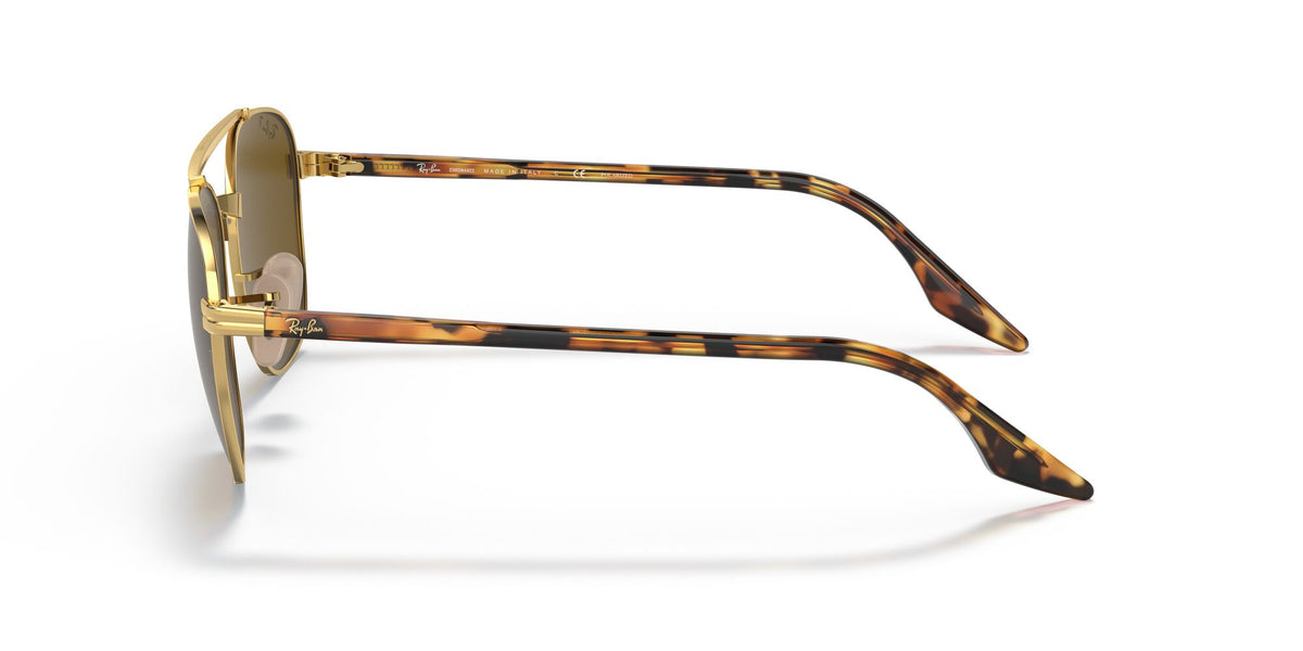 Ray-Ban0RB3688 001/AN 55 Gold/ Brown 55 / Crystal / Metal / Acetate