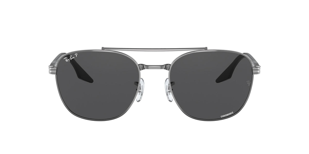 Ray-Ban0RB3688 004/K8 58 Gunmetal/ Dark Grey 58 / Crystal / Metal / Acetate