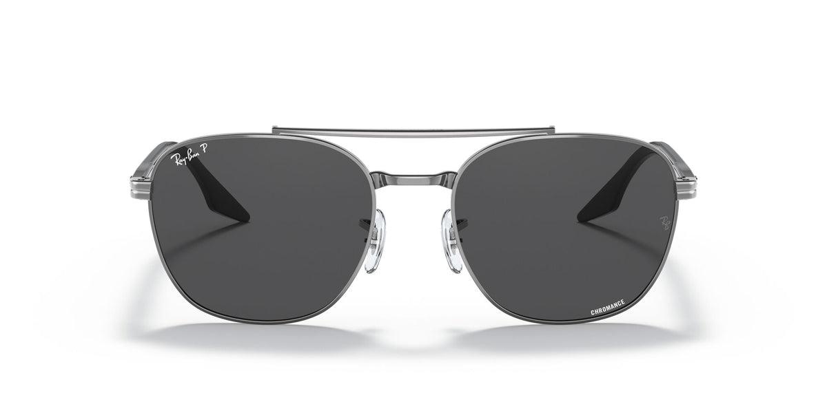 Ray-Ban0RB3688 004/K8 58 Gunmetal/ Dark Grey 58 / Crystal / Metal / Acetate