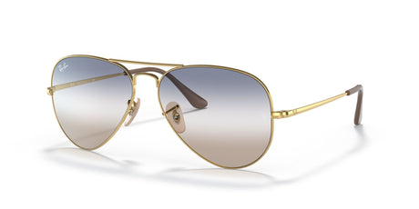 Ray-Ban Aviator Metal Ii 0RB3689 001/GD 55 Gold/ Blue/Brown Gradient 55 / Crystal / Metal / Metal