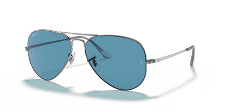 Ray-Ban Aviator Metal Ii 0RB3689 004/S2 55 Gunmetal/ Blue 55 / Crystal / Metal / Metal