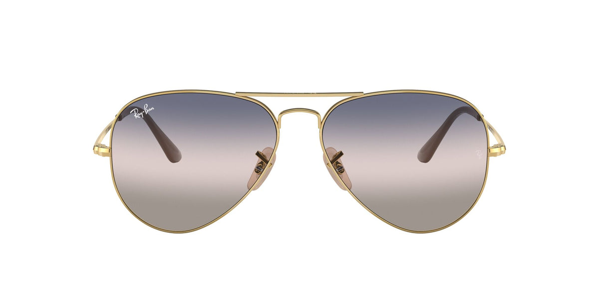 Ray-Ban Aviator Metal Ii 0RB3689 001/GE 58 Gold/ Pink/Blue Gradient 58 / Crystal / Metal / Metal