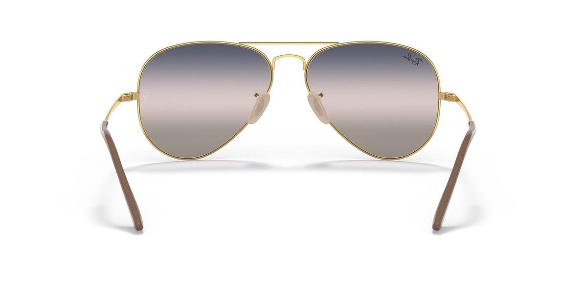 Ray-Ban Aviator Metal Ii 0RB3689 001/GE 58 Gold/ Pink/Blue Gradient 58 / Crystal / Metal / Metal