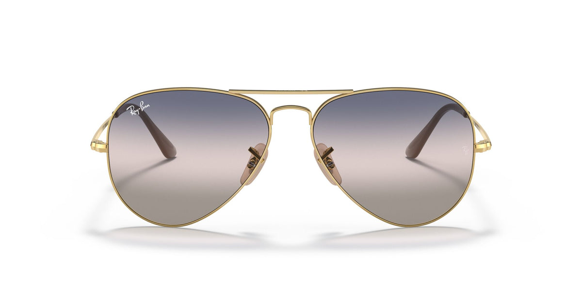 Ray-Ban Aviator Metal Ii 0RB3689 001/GE 58 Gold/ Pink/Blue Gradient 58 / Crystal / Metal / Metal