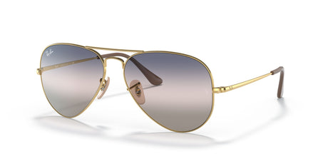 Ray-Ban Aviator Metal Ii 0RB3689 001/GE 58 Gold/ Pink/Blue Gradient 58 / Crystal / Metal / Metal
