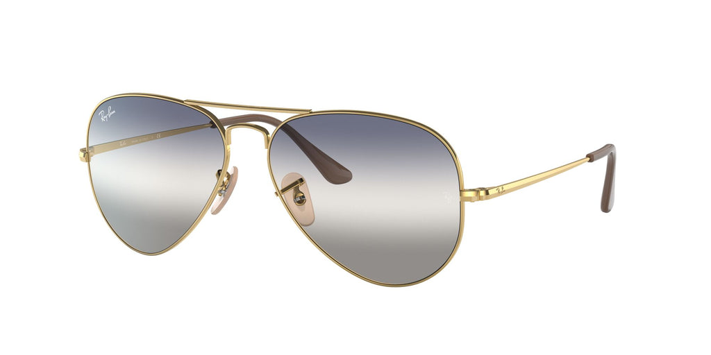 RB 3689 Ray-Ban Aviator Metal Ii Gold / Blue/Grey Gradient 58 58 / Crystal / Metal / Metal