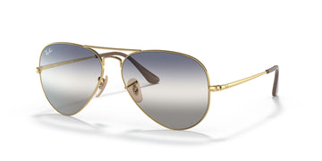 RB 3689 Ray-Ban Aviator Metal Ii Gold / Blue/Grey Gradient 58 58 / Crystal / Metal / Metal